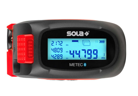BUNDLE: SOLA 360° Linienlaser PLANO 4D GREEN + Universal Klemmstativ UTC + digitales Massband mit Laser-Entfernungsmesser METEC