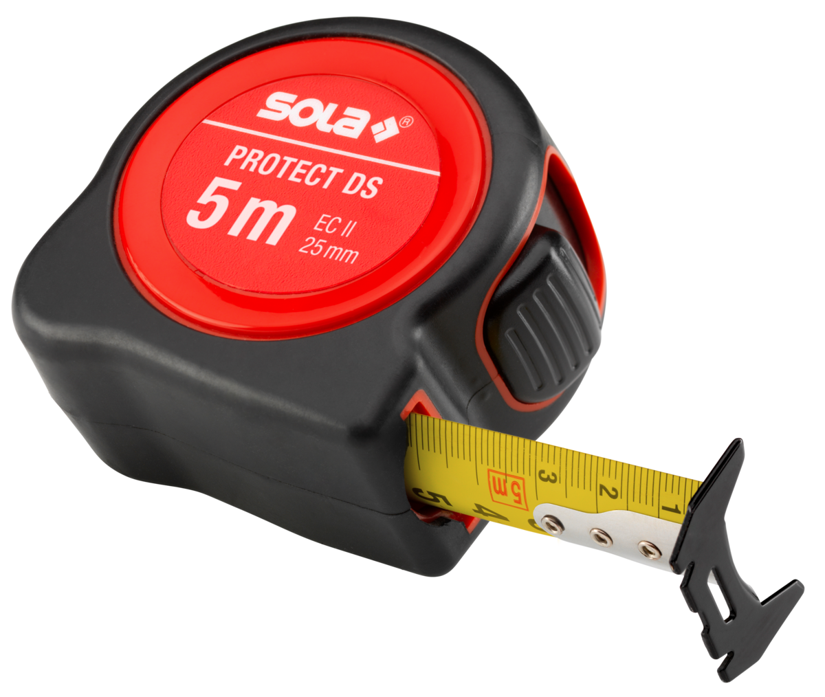 SOLA Rollmeter PROTECT DS 525 - 5 Meter, 25mm Bandbreite - EG-Klasse II - 50550701