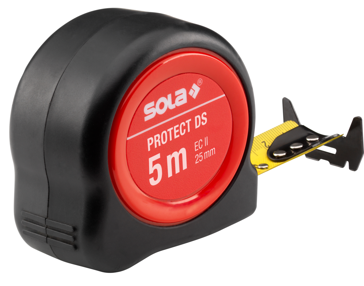 SOLA Rollmeter PROTECT DS 525 - 5 Meter, 25mm Bandbreite - EG-Klasse II - 50550701
