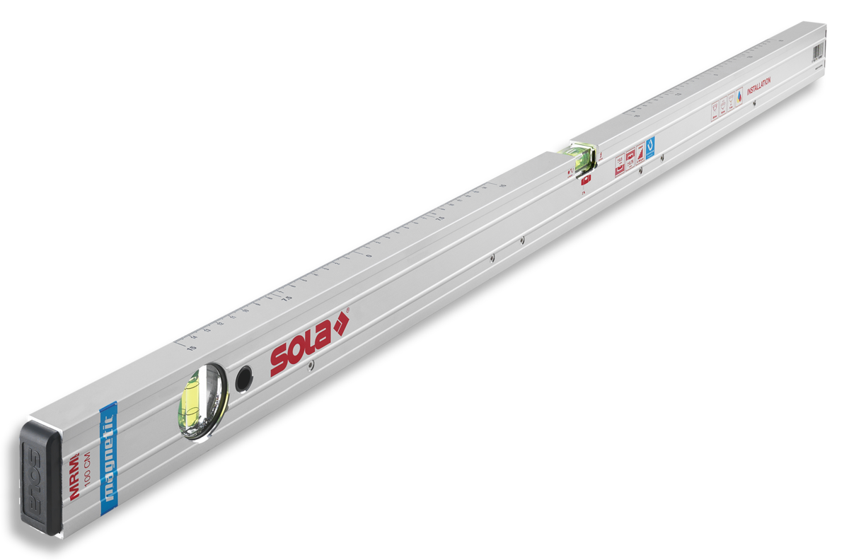 SOLA Installations-Wasserwaage MRMI 100, mit Magneteinbau - 01491301
