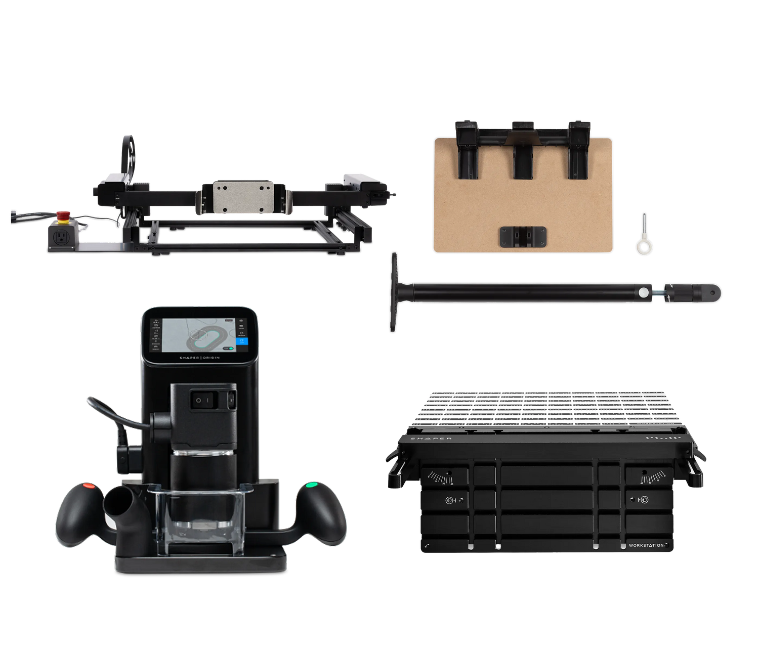 SET: Shaper Origin + Benchpilot + Workstation + Werkstückträger-Upgrade-Kit