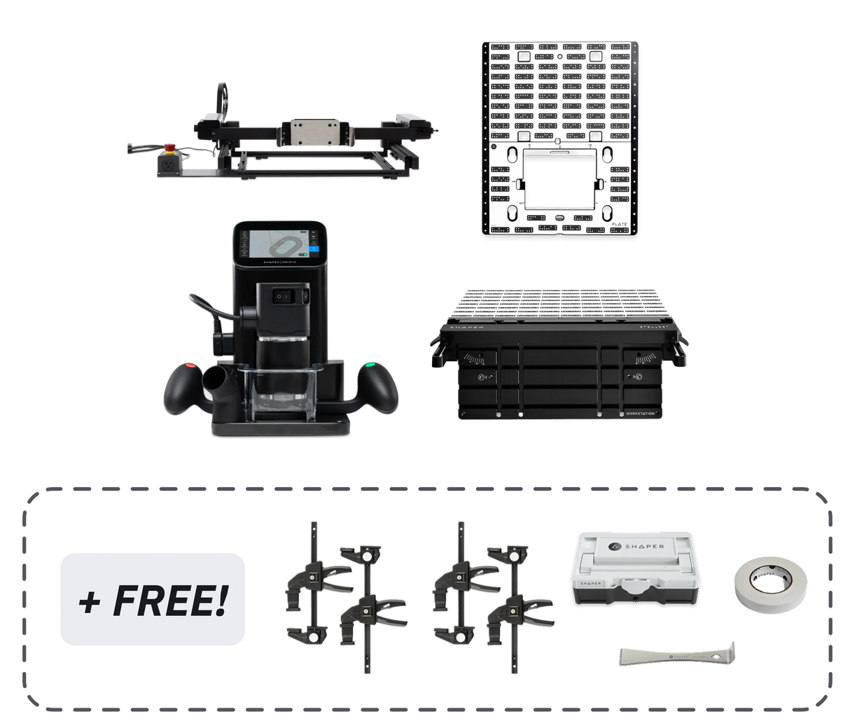 SET: Shaper Origin + Benchpilot + Workstation + Plate