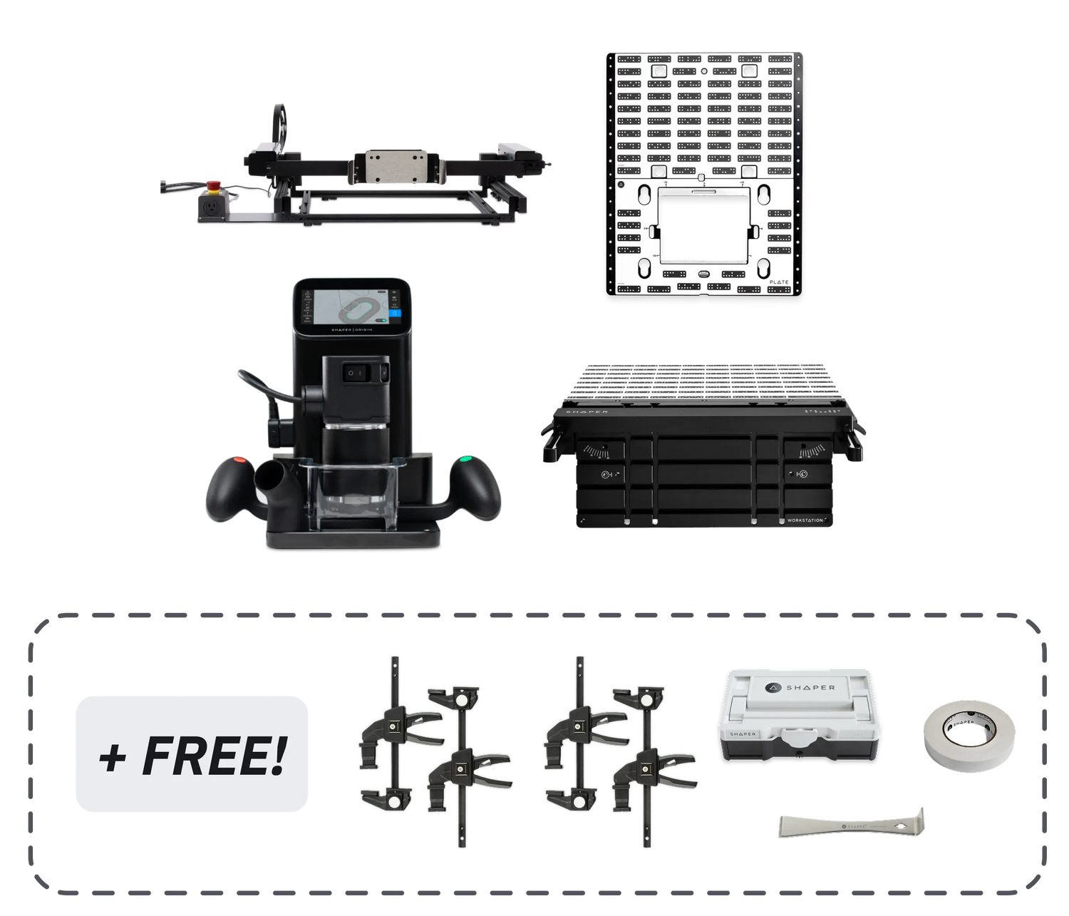 SET: Shaper Origin + Benchpilot + Workstation + Plate