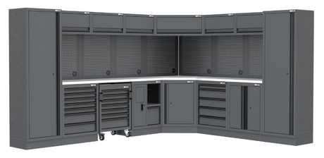 SEMLOC Workspace Eck-Werkstatteinrichtung - Variante 2 - 3500/2820x495x2000mm