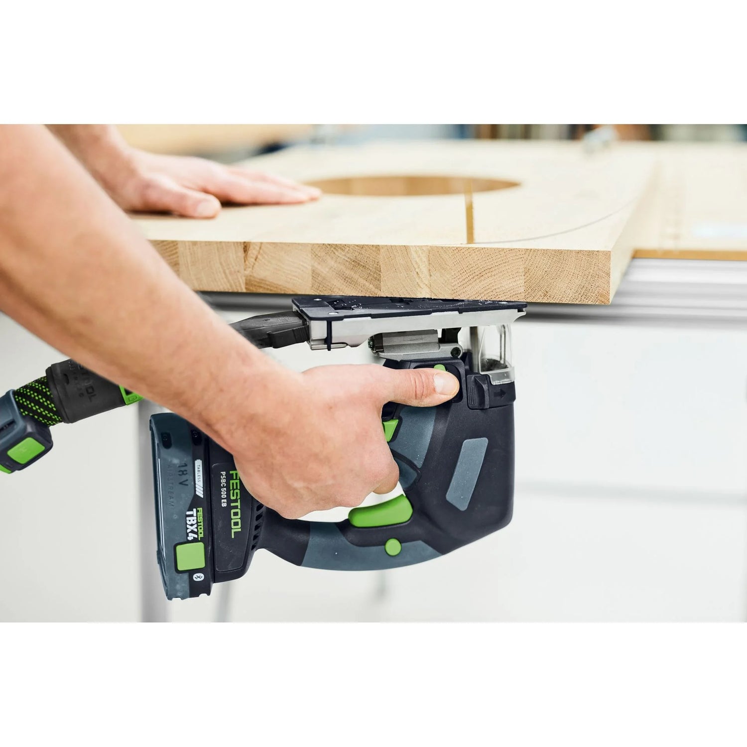 NEUHEIT: Festool Akku-Bügelpendelstichsäge PSBC 500 EB - 576972