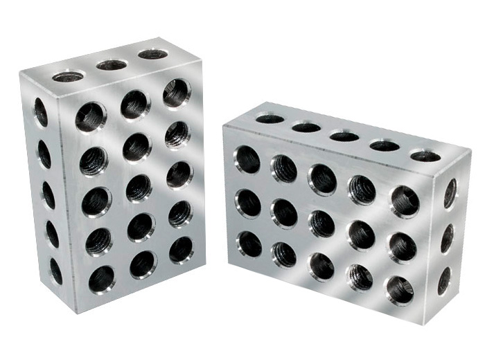 Parallelblock 25 x 50 x 75 mm metrische Parallelblöcke Gewinde M10 1-2-3 