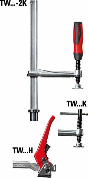 Bessey Spannelement mit fixer Ausladung TW28-30-14-2K mit 2K-Griff