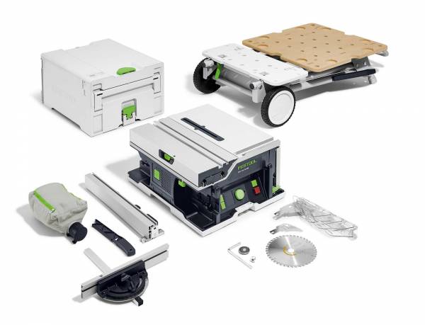 SET: Festool Akku-Systainersäge CSC SYS 50 EBI-Basic-Set (Säge und Untergestell) - 577371