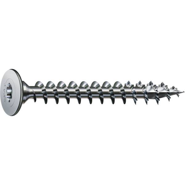 SPAX® - Ø 3,5x25mm Flachrückwandschraube TX20, Wirox-Silber, Vollgewinde – 300 STK - 0151010350253