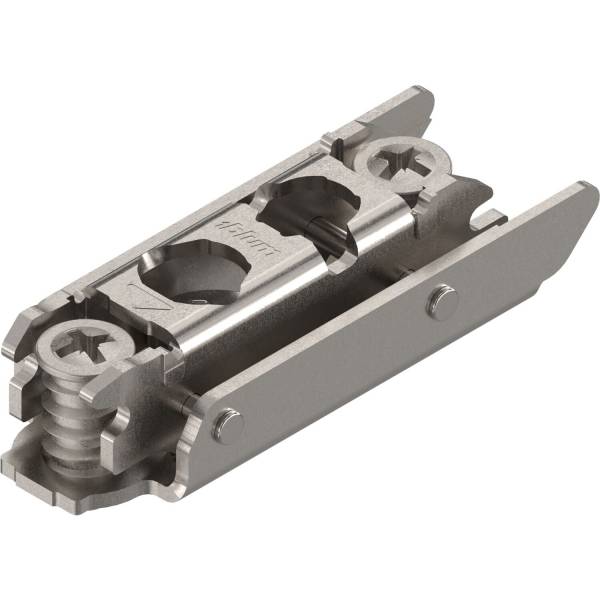 Blum® CLIP Exzenter Montageplatte gerade, Stahl, vorm. Systemschraube, Distanz: 3 mm - 175H4130