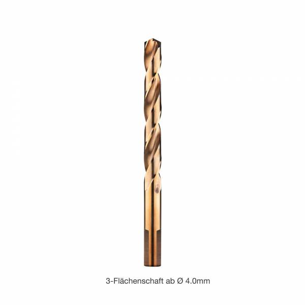 ALPEN HSS Cobalt GRIP Edelstahl-Spiralbohrer Ø 11.0 mm - DIN 338 RN, 3-Flächenschaft