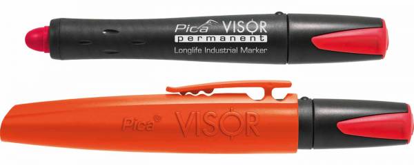 Pica VISOR permanent Longlife Industrial Marker - Farbe: Rot - 990/40