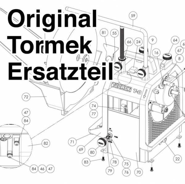 Tormek Ersatzteil Einstellring m. Skala No: US-105N