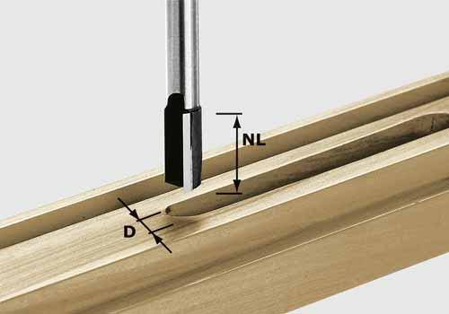 Festool Nutfräser HW Ø 10 mm - Nutzlänge 25mm - Schaft 8mm - 490960