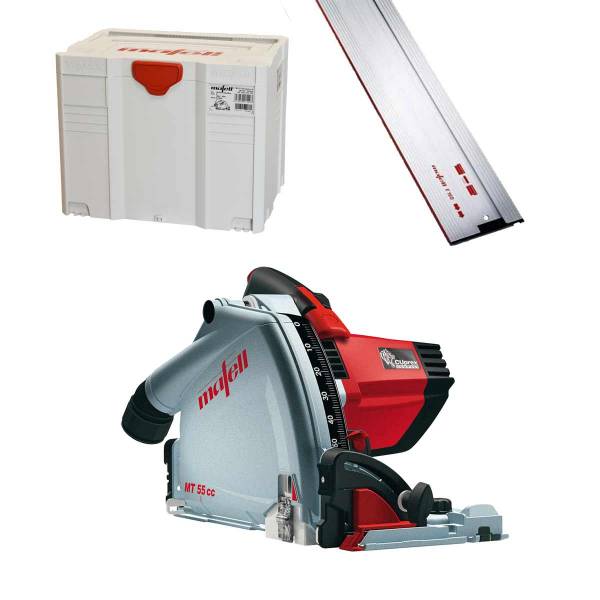 SET: Mafell Tauchsäge MT 55 cc MidiMAX im T-MAX inkl. Führungsschiene F 160