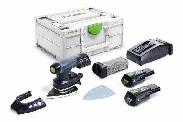 Festool Akku-Deltaschleifer DTSC 400 Li 3,0 I-Plus (2 Akkus, 1 Ladegerät) - 577508 / 576365