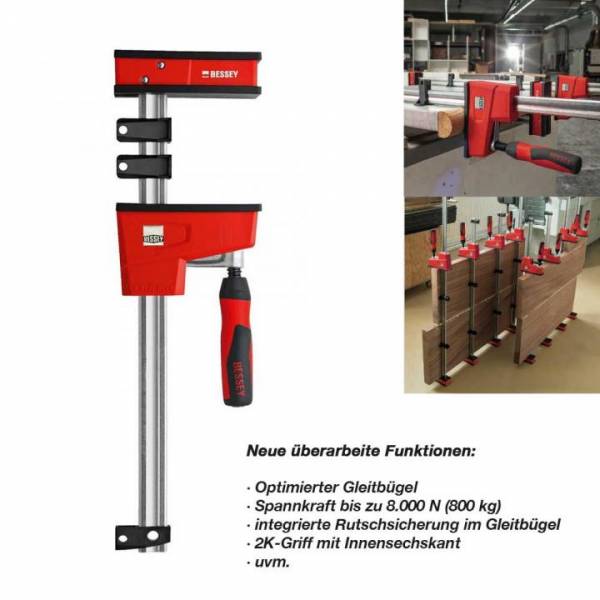 Bessey Apriete EZXL 900x90mm Multicolore : : Bricolage