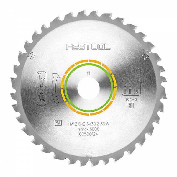 Festool Universal-Sägeblatt 216x2,3x30 W36 - 500124