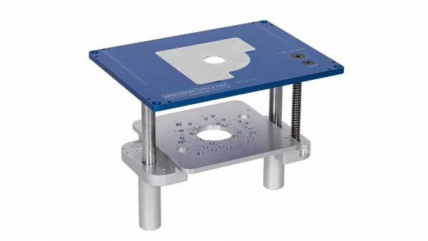 SAUTER Aluminium Oberfräsenlift für Festool: OF1010, OF1000, OF900E - OFL 2.0-MINI - Einbaumaß: 306 x 229 x 9 mm