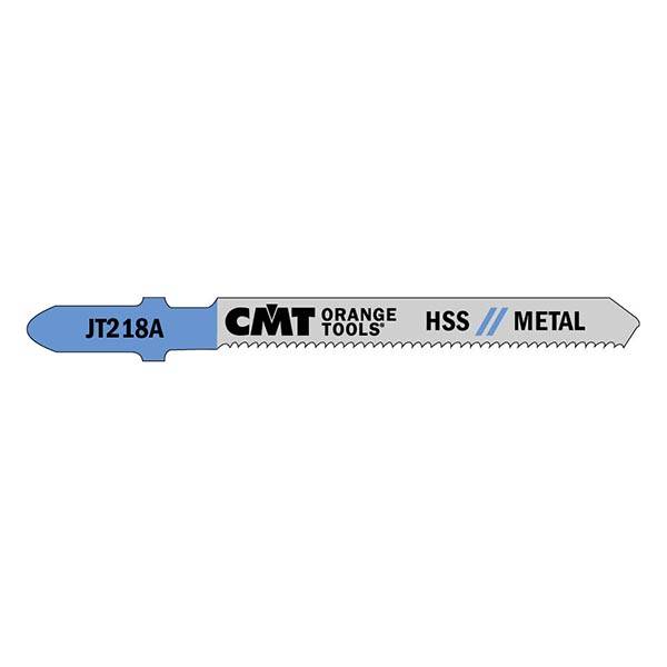 CMT Stichsägeblätter für kurvige Schnitte in dünne Bleche und Alu, HSS METALL, 1 bis 3mm Materialstärke (5 Stück)