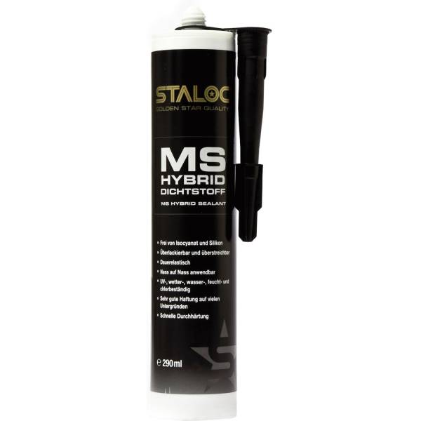 STALOC MS Hybrid Premium Kleb- und Dichtstoff - 290ml schwarz