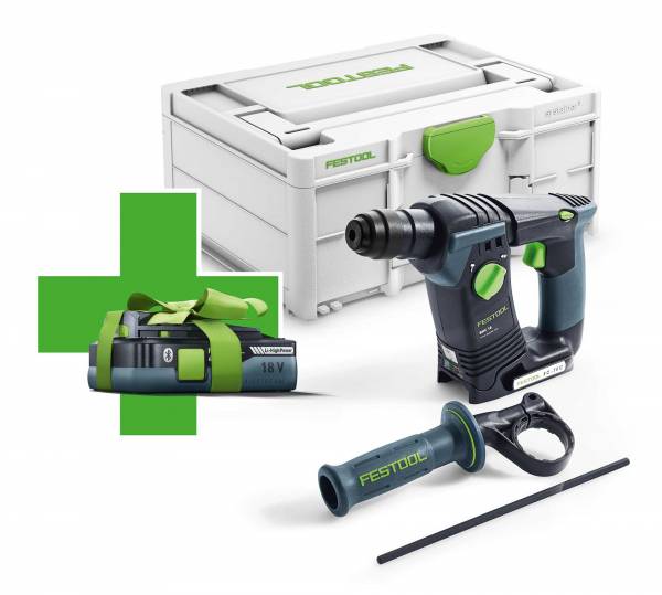 GRATIS AKKU - Festool Akku-Bohrhammer BHC 18 Li-Basic - 577057