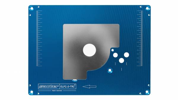 SAUTER Aluminium Einlegeplatte für Triton TRA001, TRA002, MOF001, CMT7E - ELP2.0-TRI, vorgebohrt