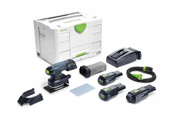 Festool Akku-Rutscher RTSC 400 Li 3,0 I-Set (2 Akkus, 1 Ladegerät, 1 Netzadapter) - 577681