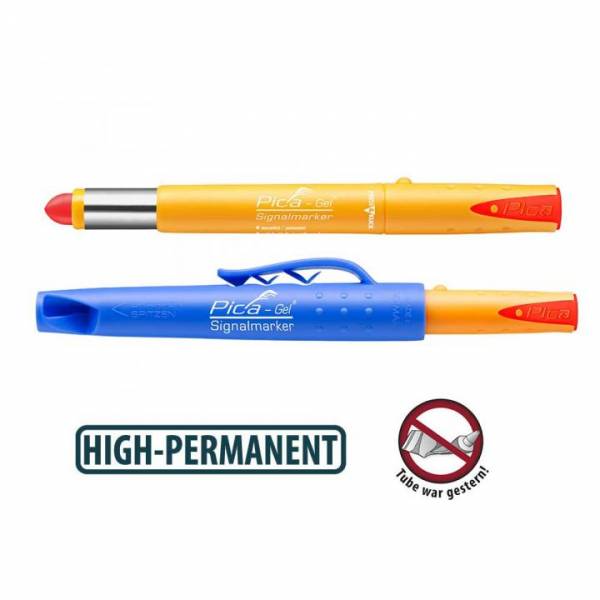 Pica-Gel Signalmarker - HIGH-PERMANENT - Farbe: Rot - 8082