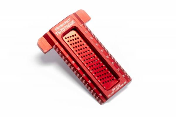 Woodpeckers® Pocket T-Square 75mm , METRISCH im Taschenformat