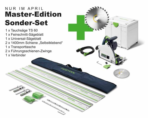 AKTIONS-SET: Festool Tauchsäge TS 60 Master-Edition Sonder-Set