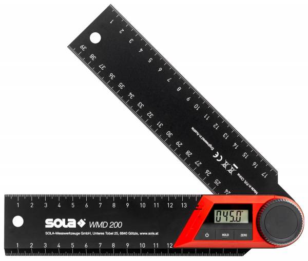 Sola Digitaler Winkelmesser WMD 200 - Länge: 200 mm