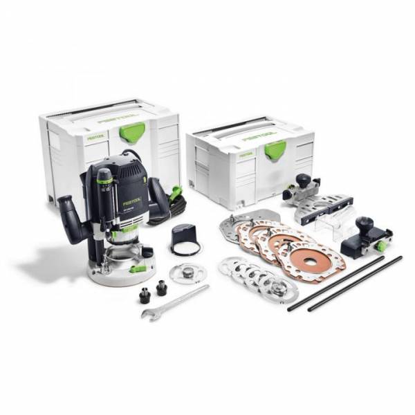 Festool Hochleistungs Oberfräse OF 2200 EB-Set + Zubehör-Koffer - 576220