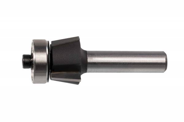 10° Fasefräser mit Anlauflager - dreischneidig - Ø 17,5 mm - Nutzlänge 10mm - Schaft 8mm - C122.010.R