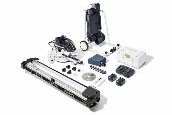 SET: Festool Akku-Kapp-Zugsäge KSC 60 EB 5,0 I-UG-Set KAPEX (Maschine + Akku + Ladegerät + Untergestell) - 577178