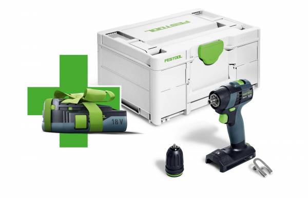 GRATIS AKKU - Festool kompakter Akku-Bohrschrauber TXS 18-Basic - 578064