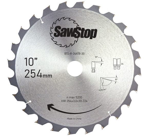 SAWSTOP Längsschnitt-Sägeblatt Ø 254x3,0x30 24 Zähne
