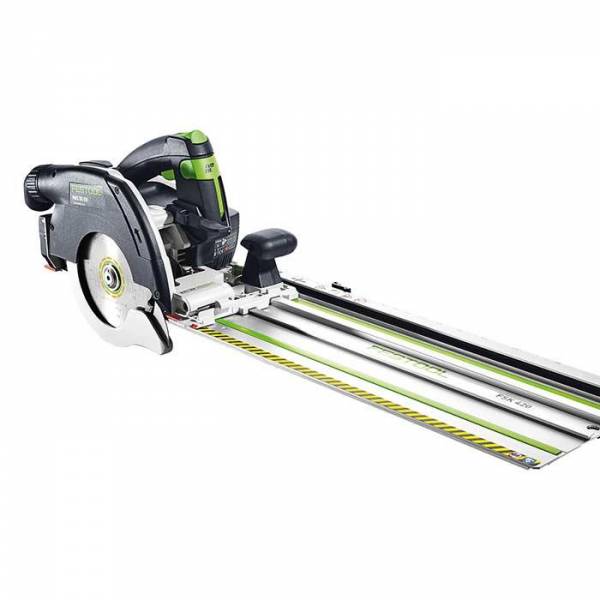 SET: Festool Akku-Handkreissäge HKC 55 Li EB-Basic + FSK 420 (Maschine+Kappschiene 420mm)