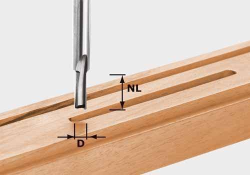 Festool Nutfräser HW Ø 4 mm - Nutzlänge 6mm - Schaft 10mm - 490953