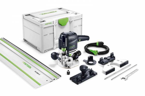 Festool handliche Oberfräse OF 1010 REBQ-Set + 800mm Schiene - 577168