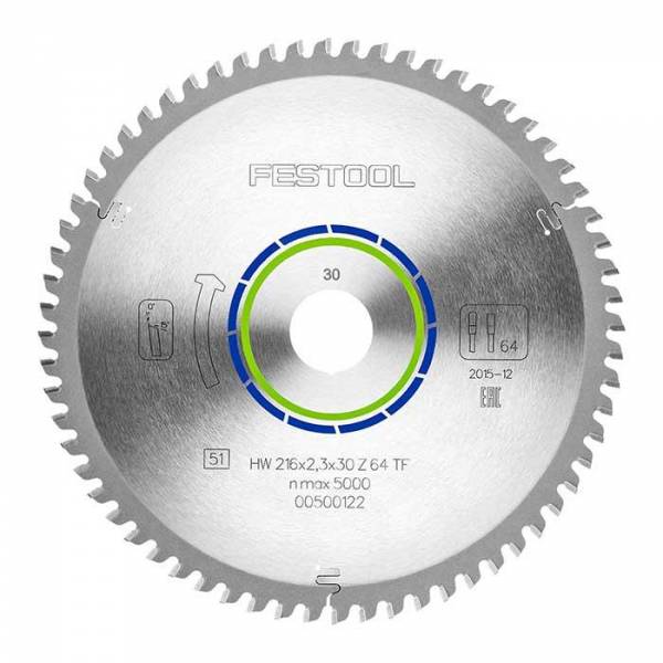 Festool Spezial-Sägeblatt 216x2,3x30 TF64 - NO: 500122