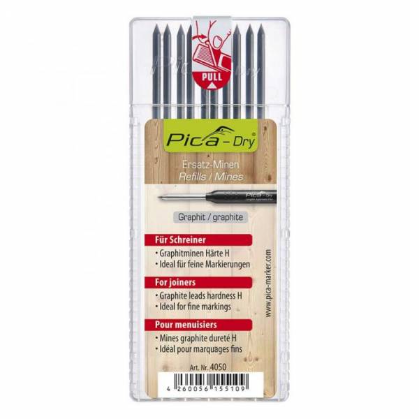 PICA Ersatzminen-Set "Schreinermine" zu Tieflochmarker Pica Dry - 4050