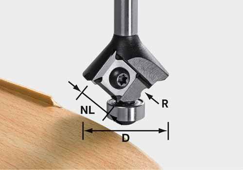 Festool Abrundfräser-Wendeplatten S8 HW R1,5 D28 KL12,7 OFK - NO: 499810