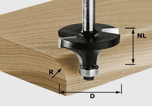 Festool Abrundfräser HW S8 D38,1/R12,7 KL - NO: 491016