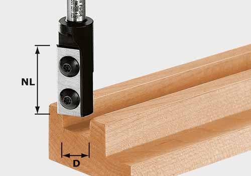 Festool Nutfräser-Wendeplatten HW D14/30 S8 - 492715