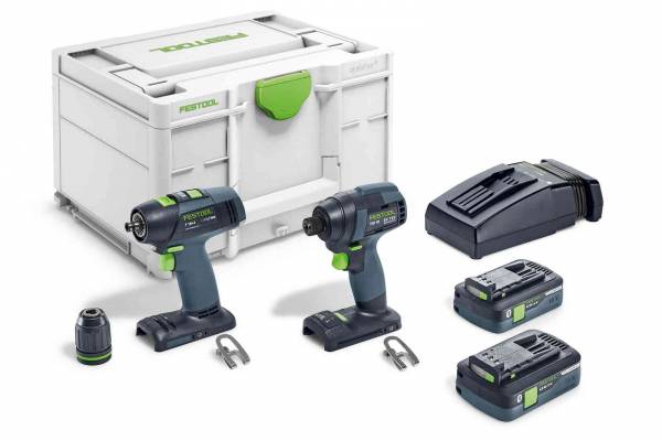 Festool Schrauber-Set (Akku-Schlagschrauber + Akku-Bohrschrauber) TID 18 HPC 4,0 I-Set T18 - 577244