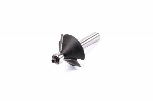 45° Fasefräser mit Anlauflager - zweischneidig - Ø 32 mm - Nutzlänge 13mm - Schaft 8mm - C122.317.R
