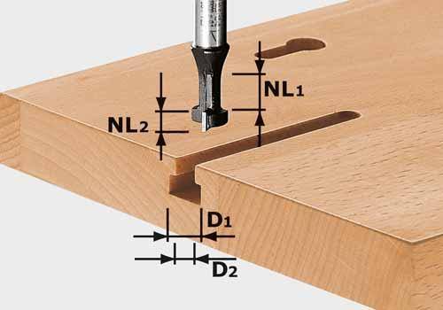 Festool HW T-Nutfräser Ø 10,5mm / Nutzlänge 13mm - 491035