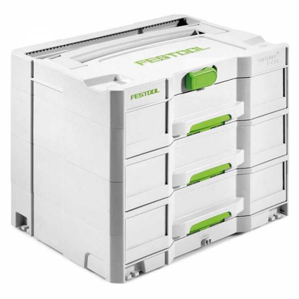 Festool SORTAINER SYS 4 TL-SORT/3 mit 3 Schubladen - 200119