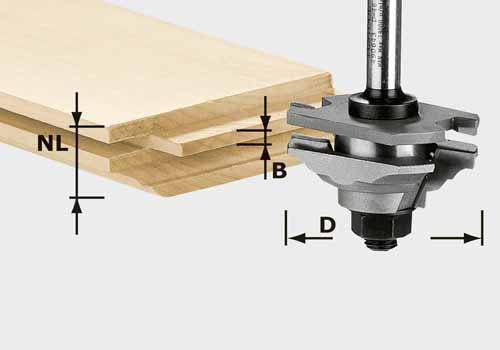 Festool Profil-Federfräser HW S8 D46 x D12-FD - NO: 490643